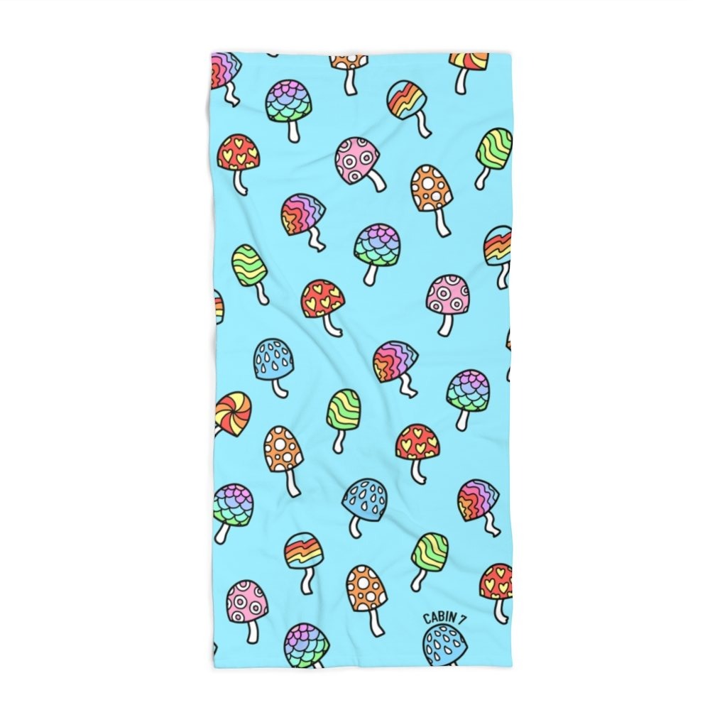 Summer Shrooms Beach Towel