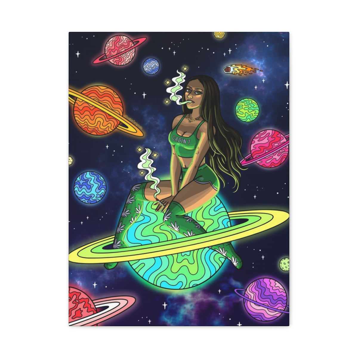 "Space Babe" Canvas Print
