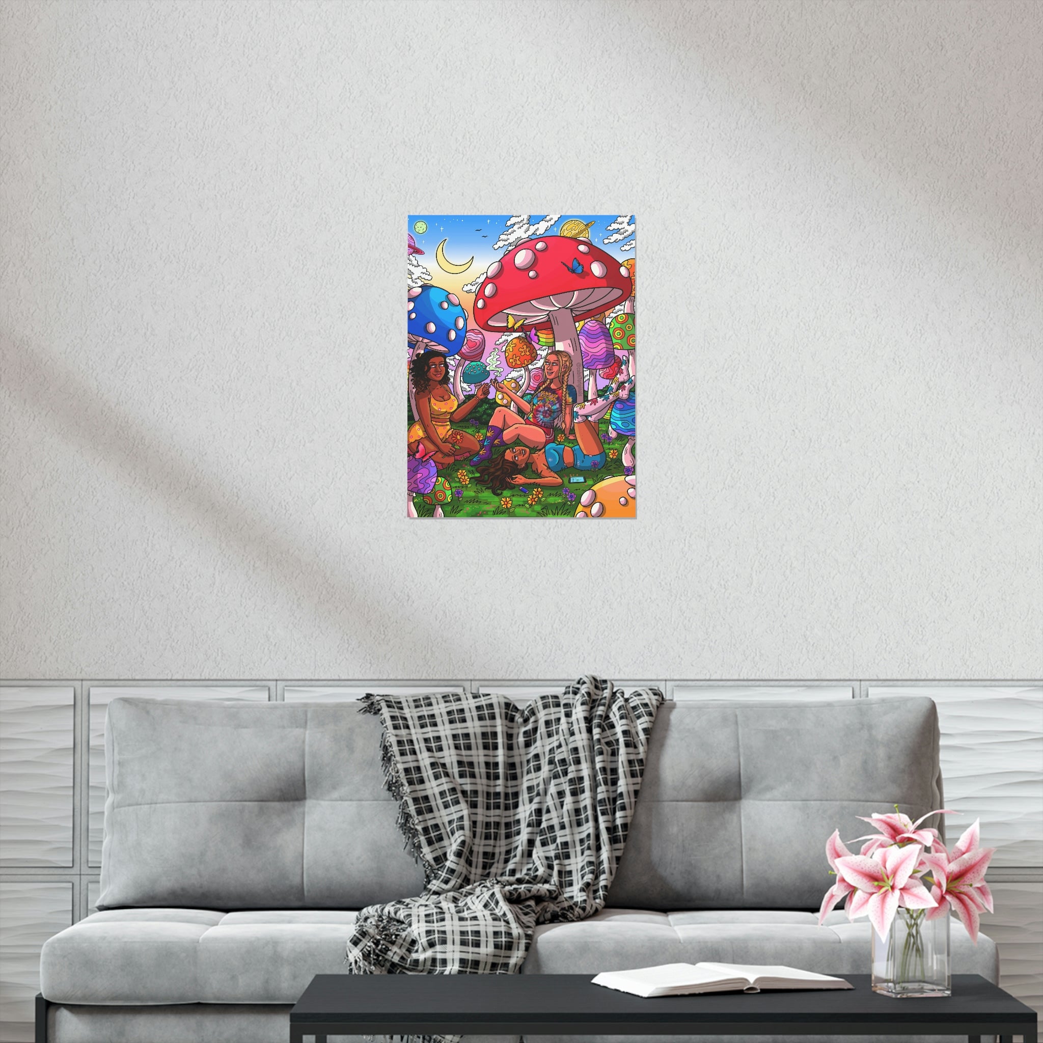 "Mushroom Meadow" Poster Print
