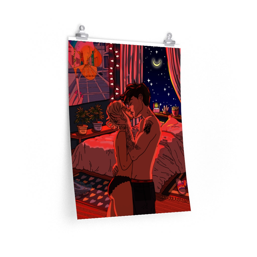 "Crimson Kiss" Poster Print
