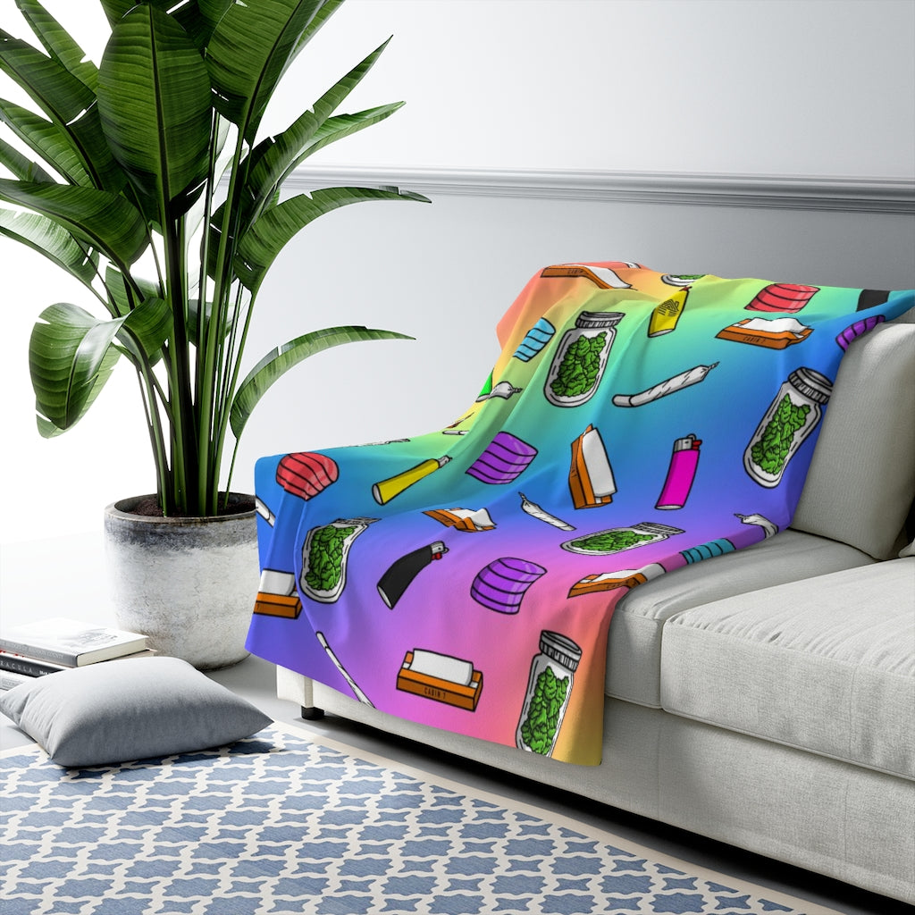 "Four Twenty" Sherpa Fleece Blanket