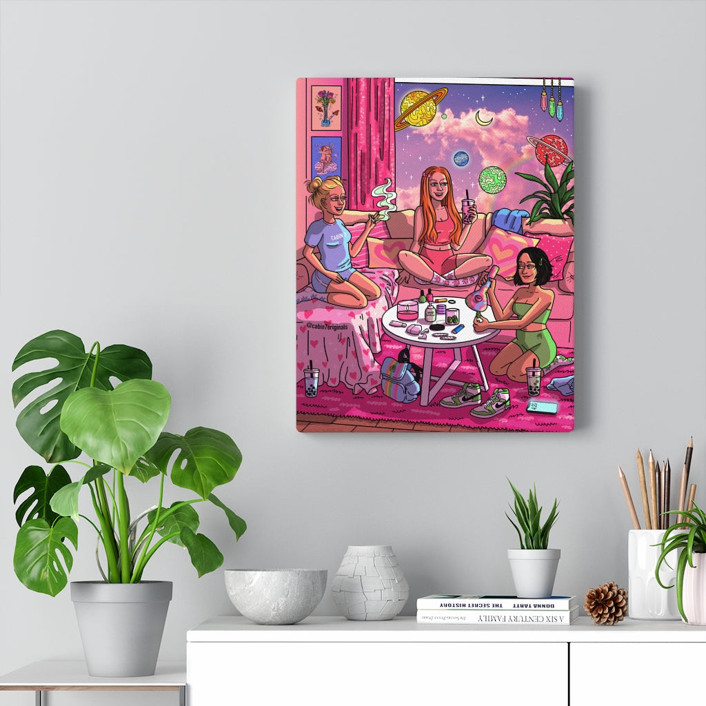 "Flowerpuff Girls" Canvas Print