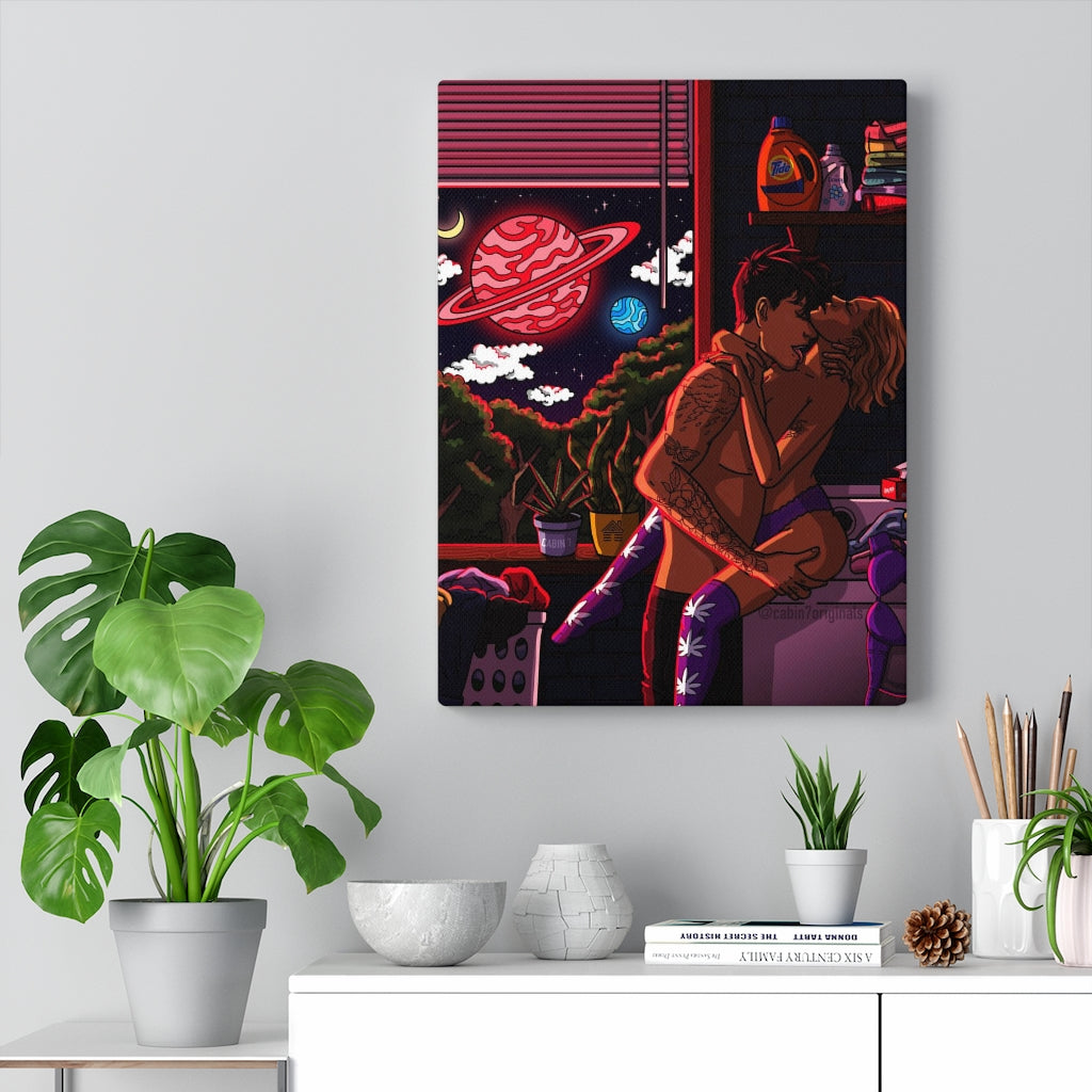 "Doing Laundry" Canvas Print