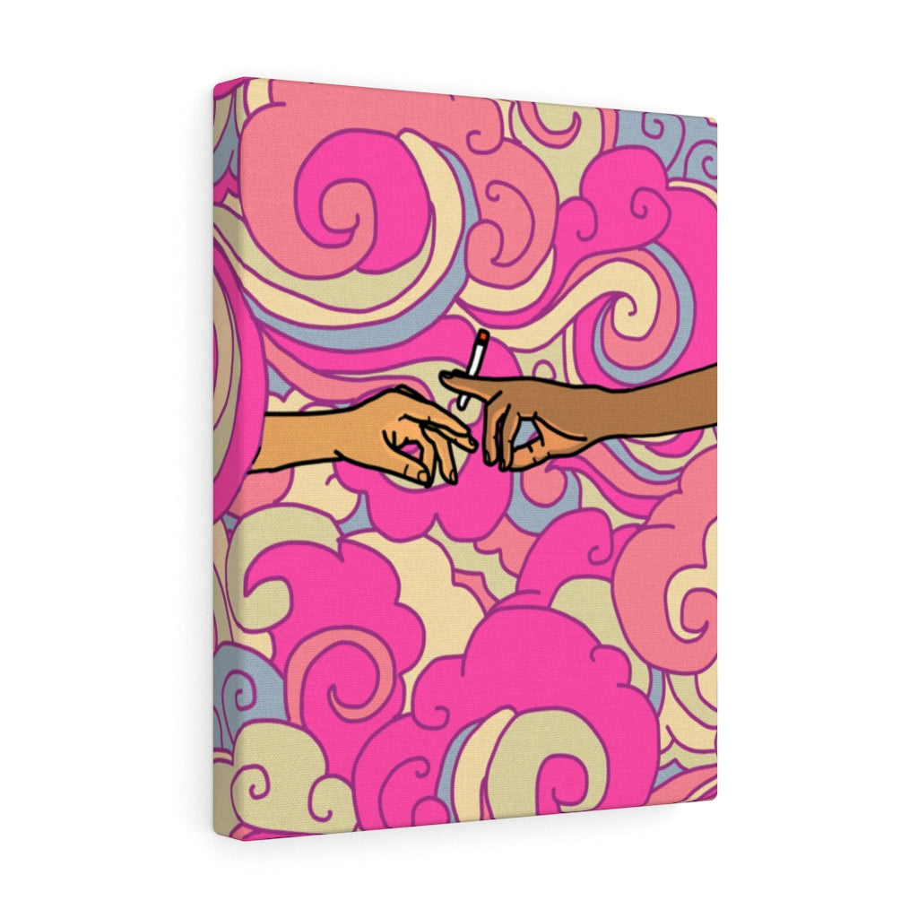 "Joint Custody" (PINK) Canvas Print