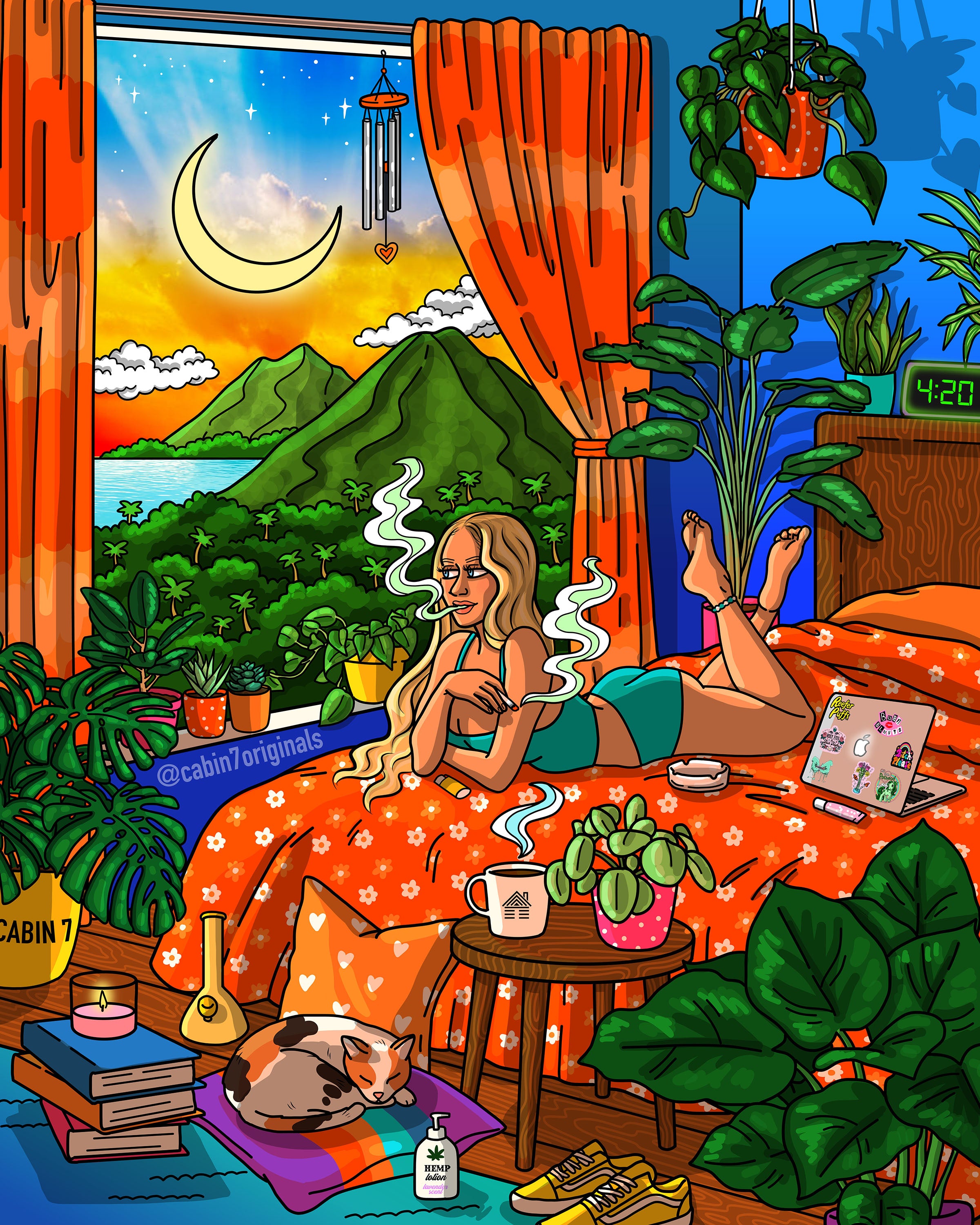 "Hawaiian Haze" Poster Print