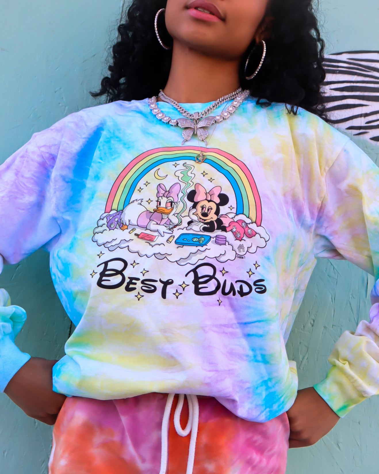 Best Buds Tie Dye Long Sleeve T-Shirt