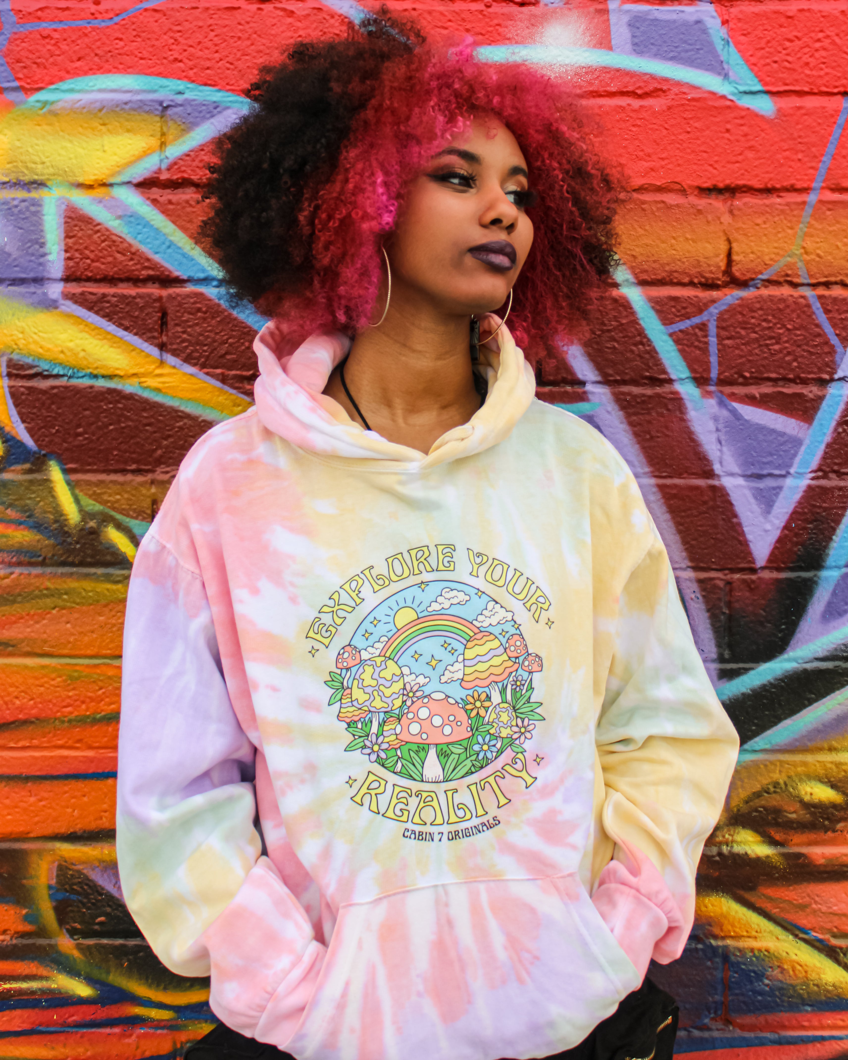 Explore Your Reality Tie Dye Hoodie