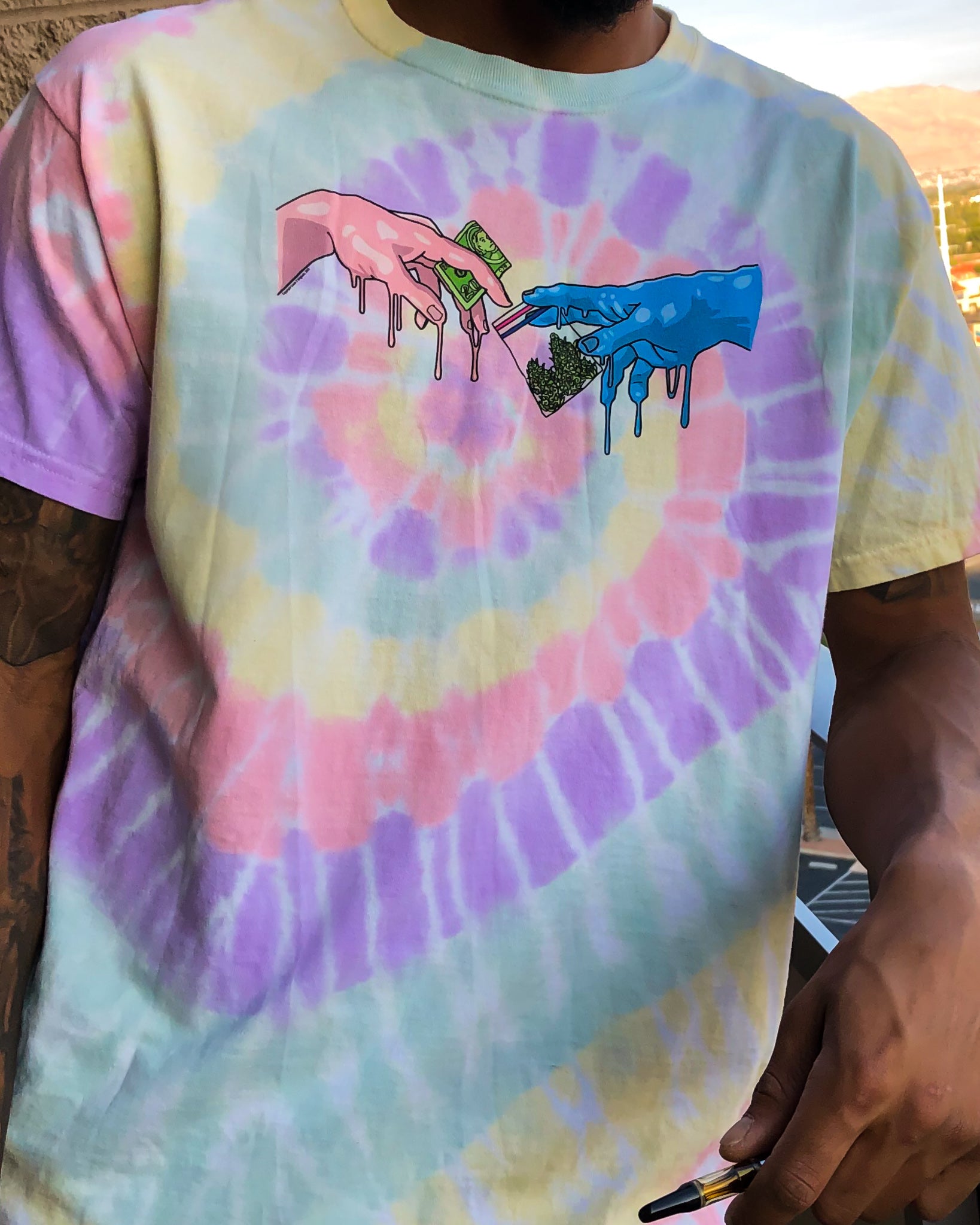 Michelangelo's Mary Tie Dye T-Shirt