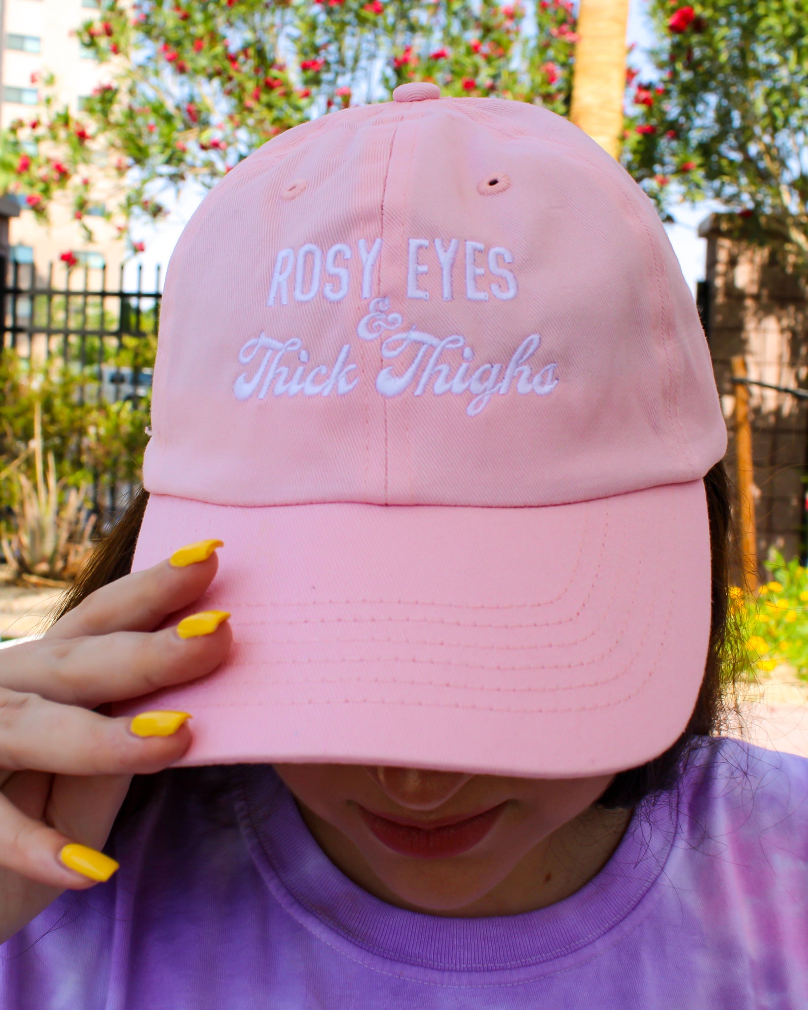 Rosy Eyes & Thick Thighs Dad Hat
