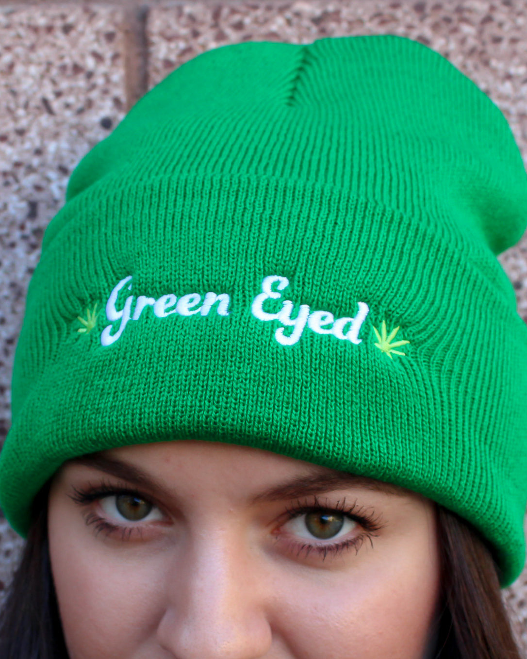 Green Eyed Beanie