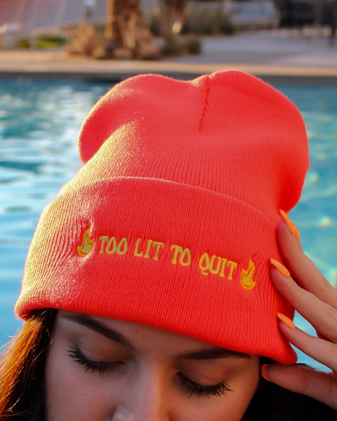 Too Lit To Quit Beanie