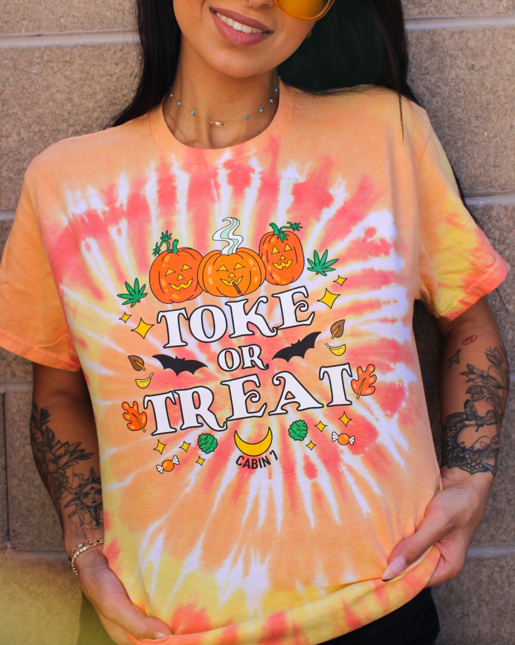 Toke Or Treat Tie Dye T-Shirt