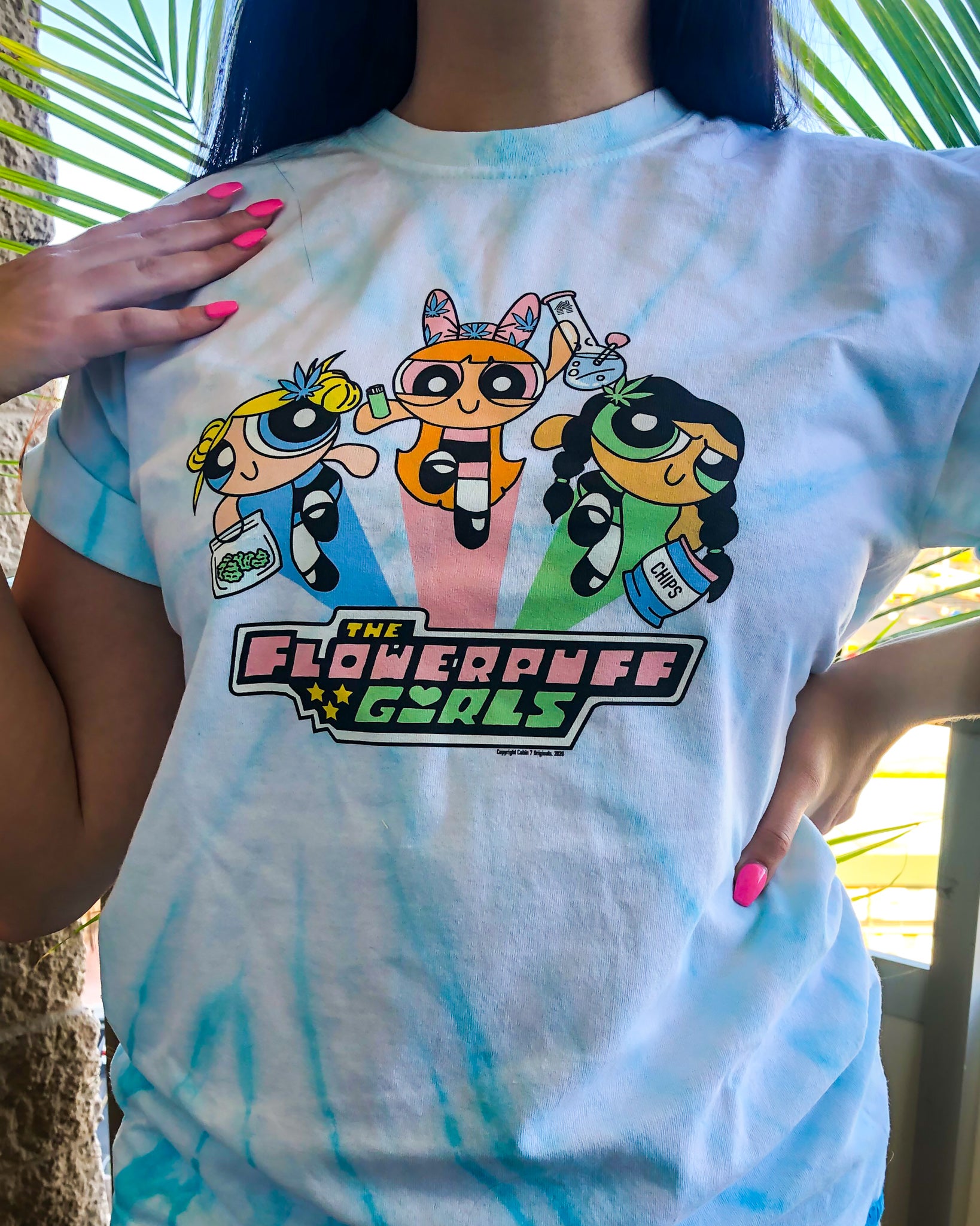 Flowerpuff Girls Tie Dye T-Shirt