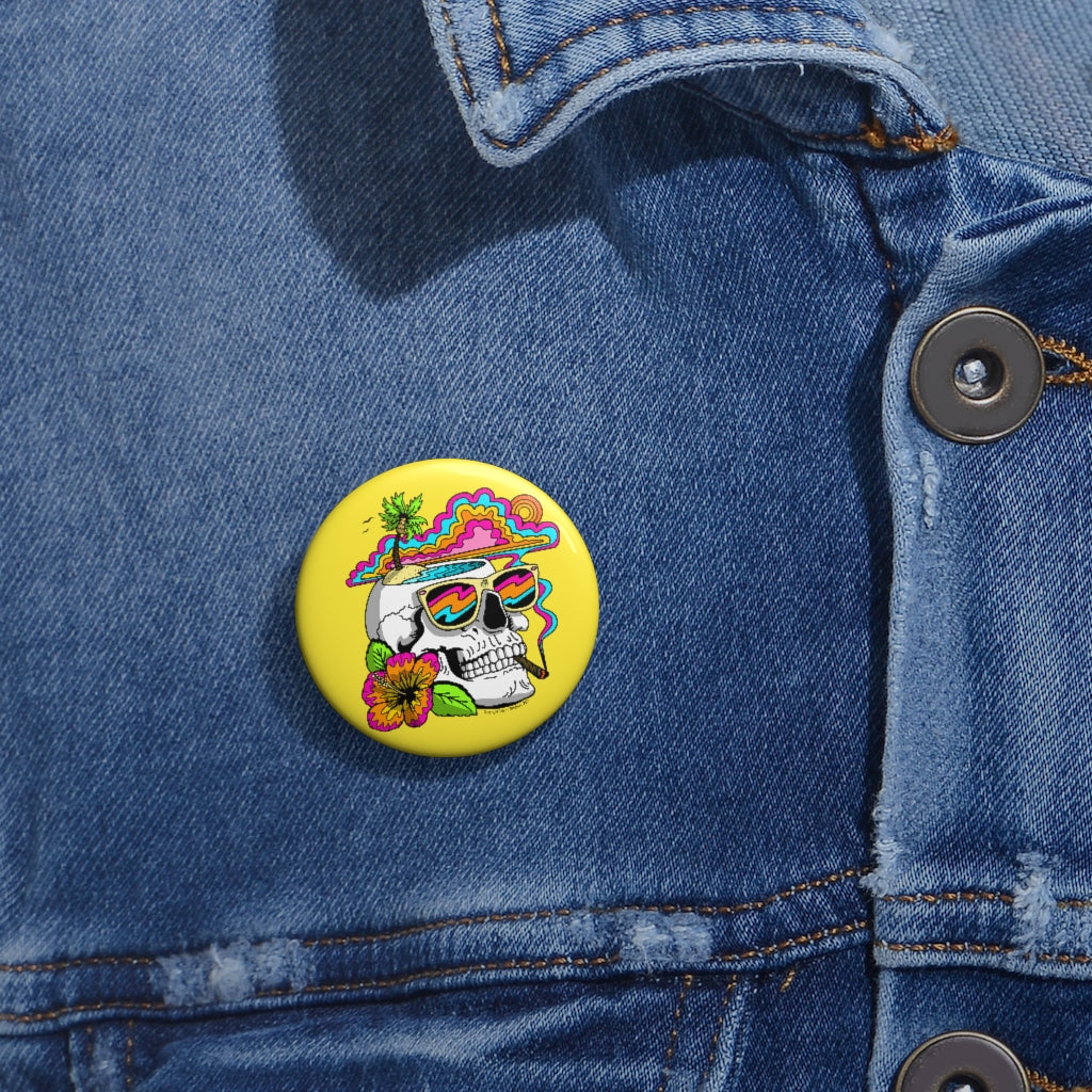 Summertime Skull Pin