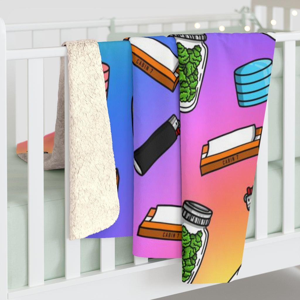 "Four Twenty" Sherpa Fleece Blanket