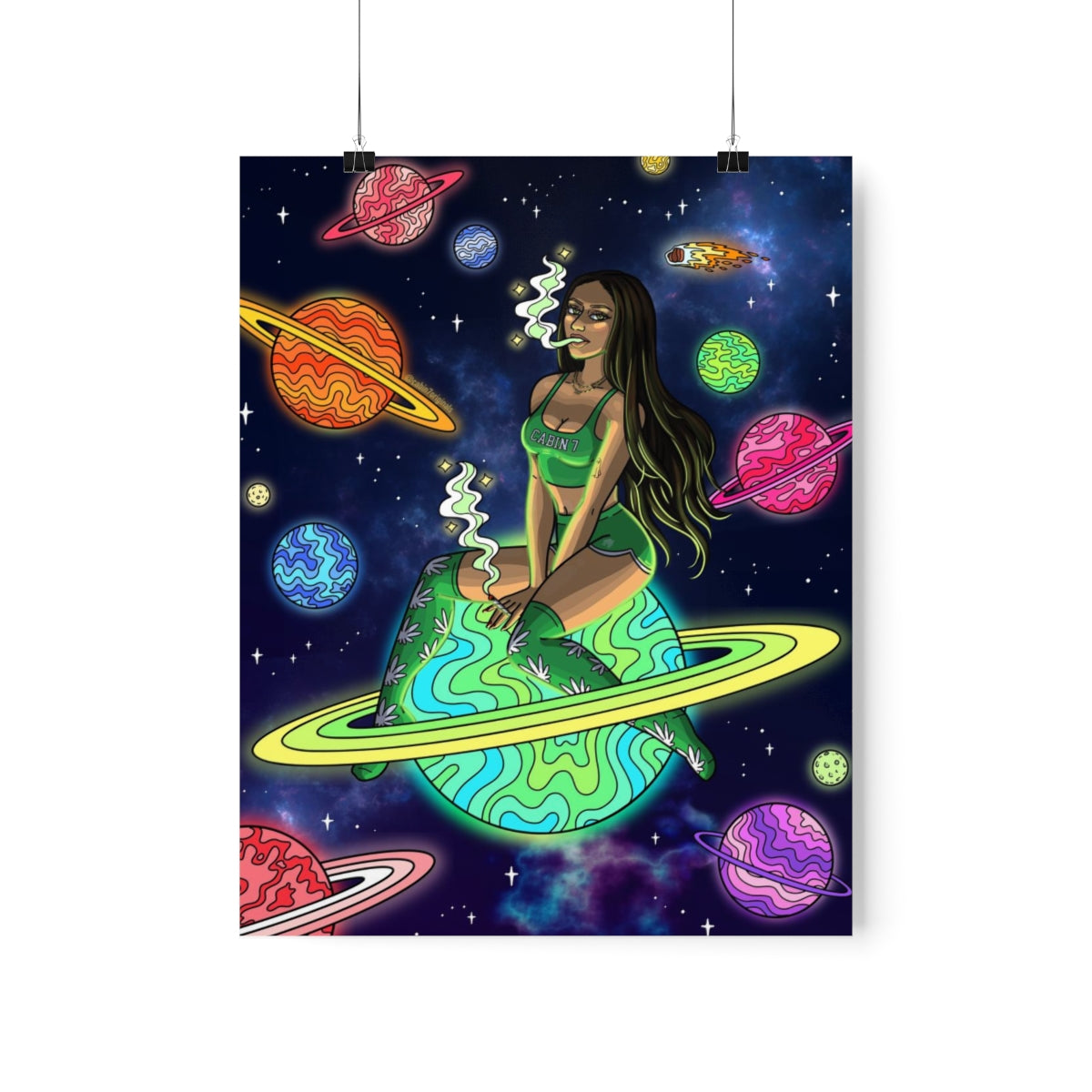 "Space Babe" Poster Print