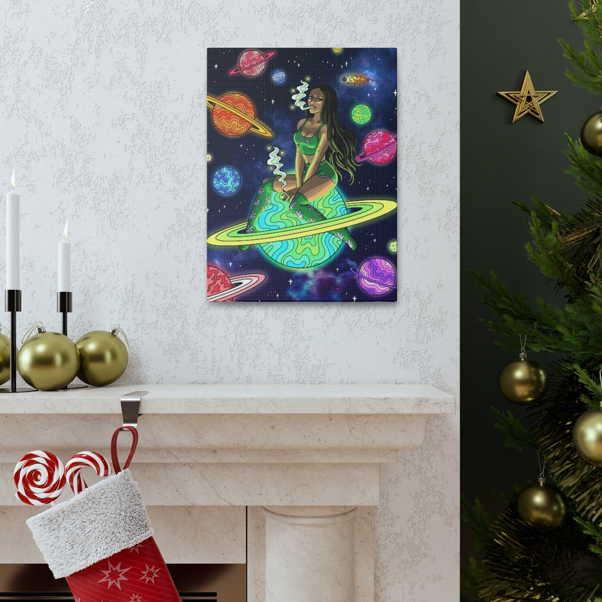 "Space Babe" Canvas Print