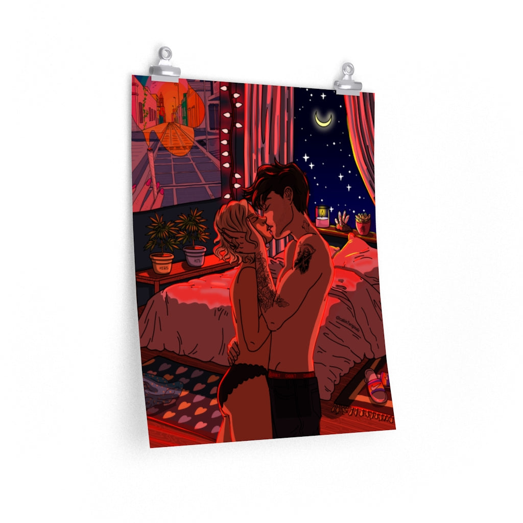 "Crimson Kiss" Poster Print