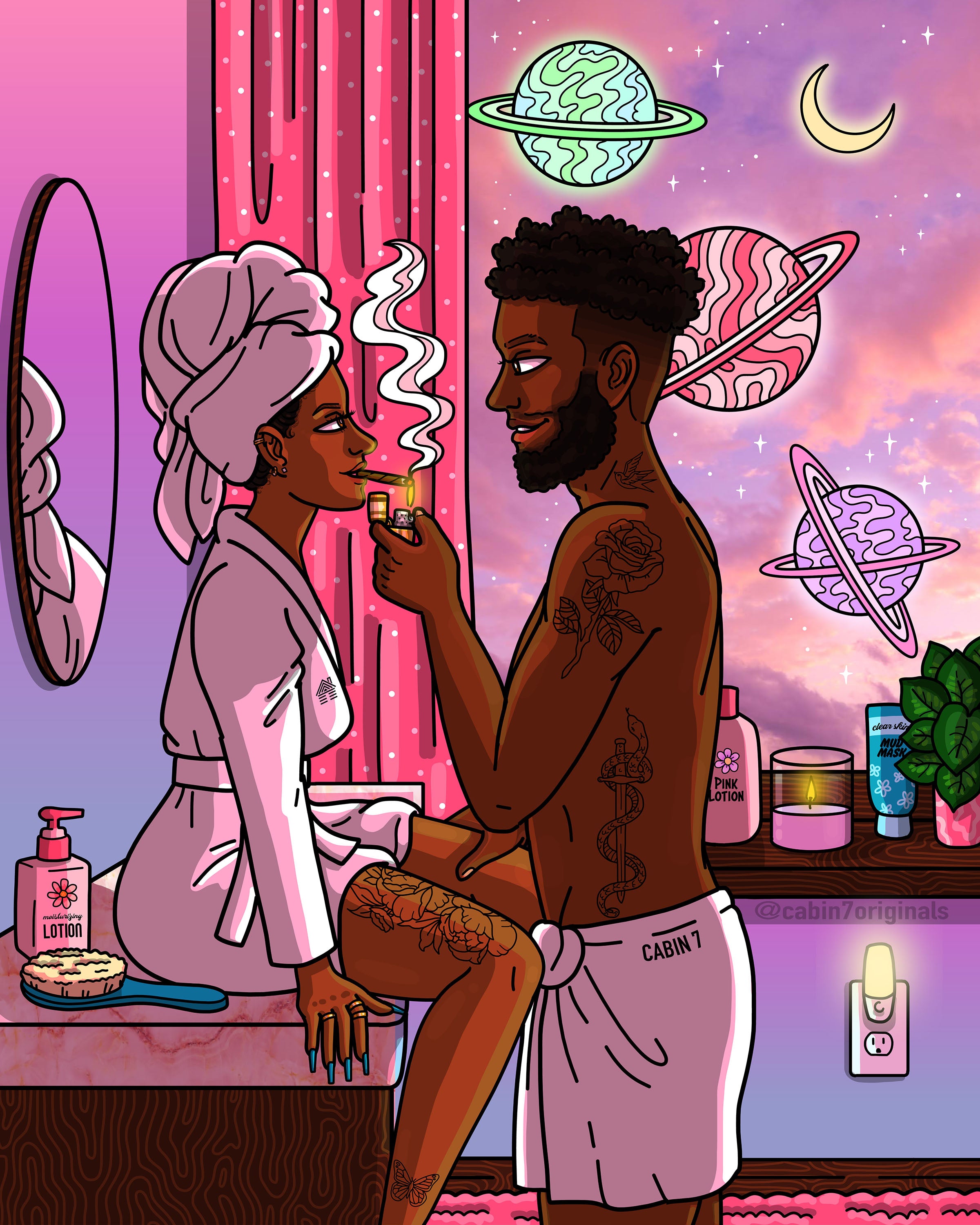 "Bath Time Blunt" Poster Print