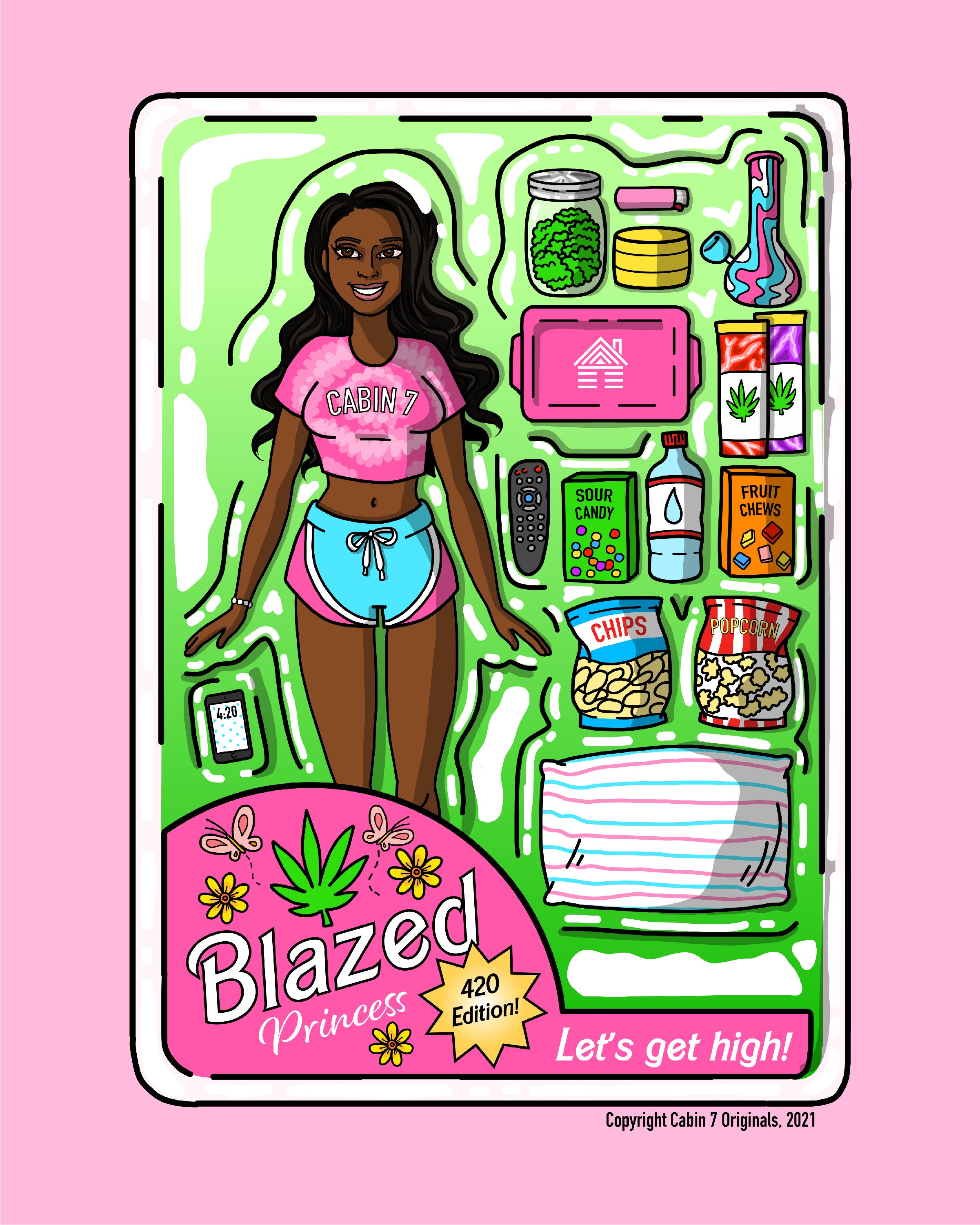 "Black Blazed Princess" Poster Print