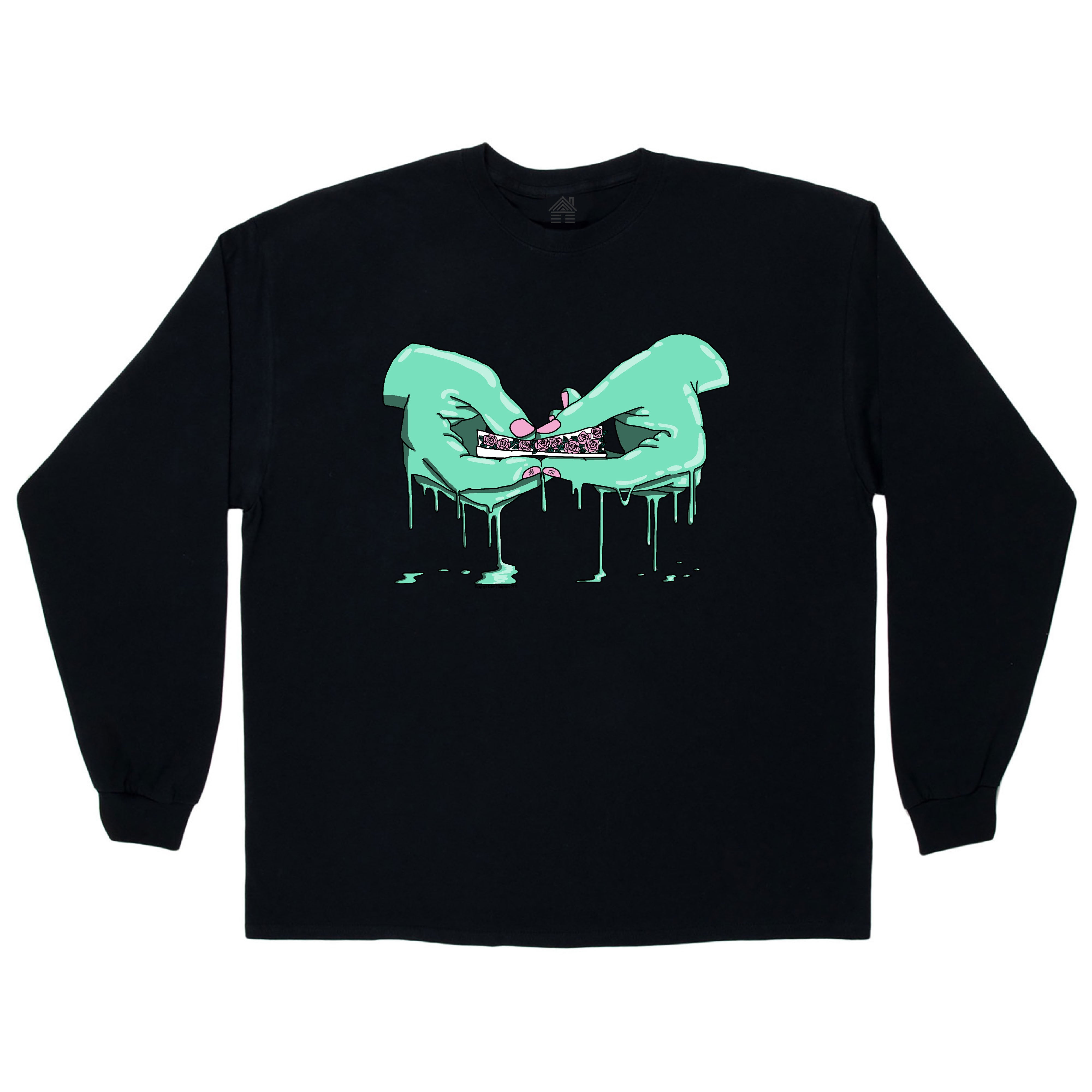 Flower Power Long Sleeve - BLACK