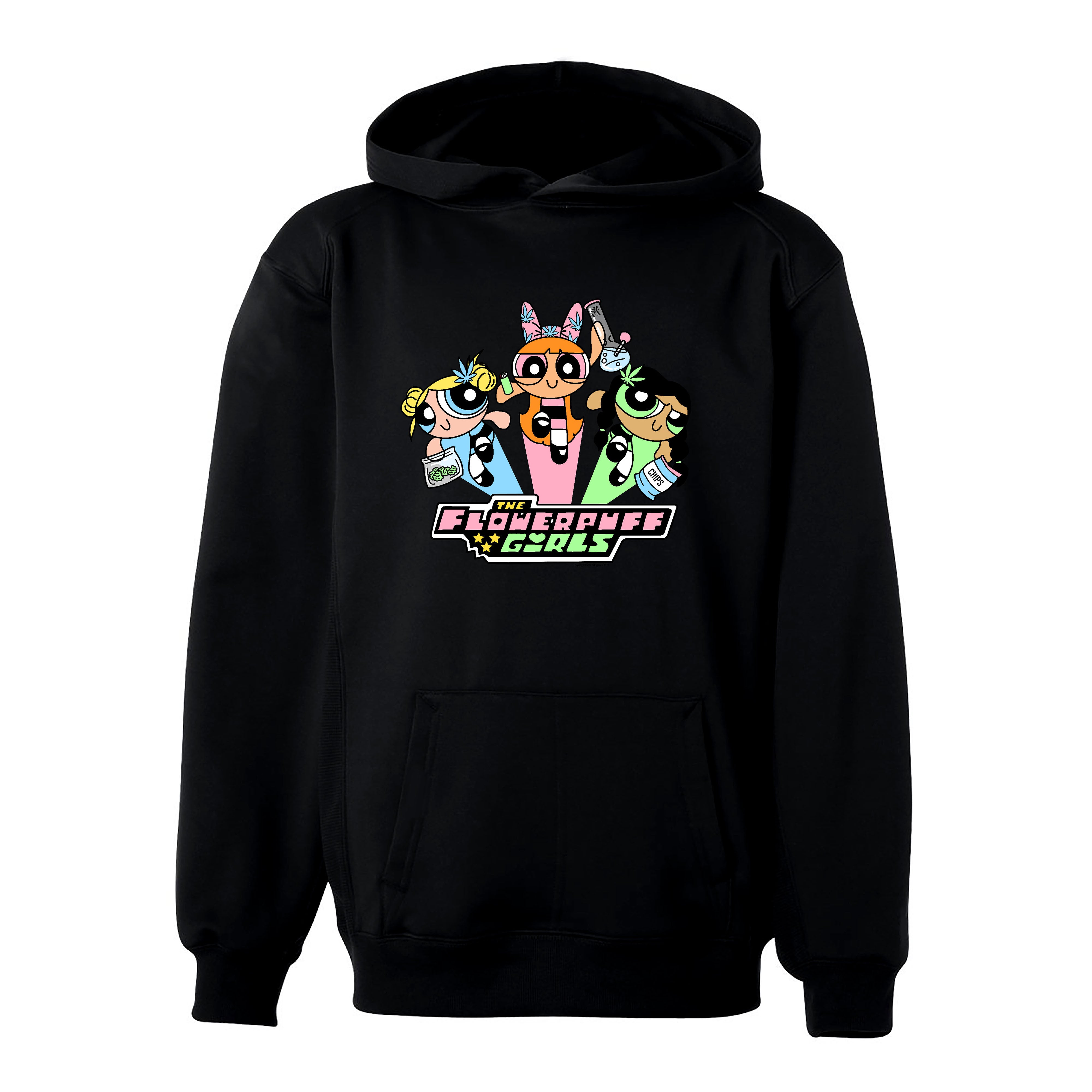 Flowerpuff Girls Hoodie - BLACK