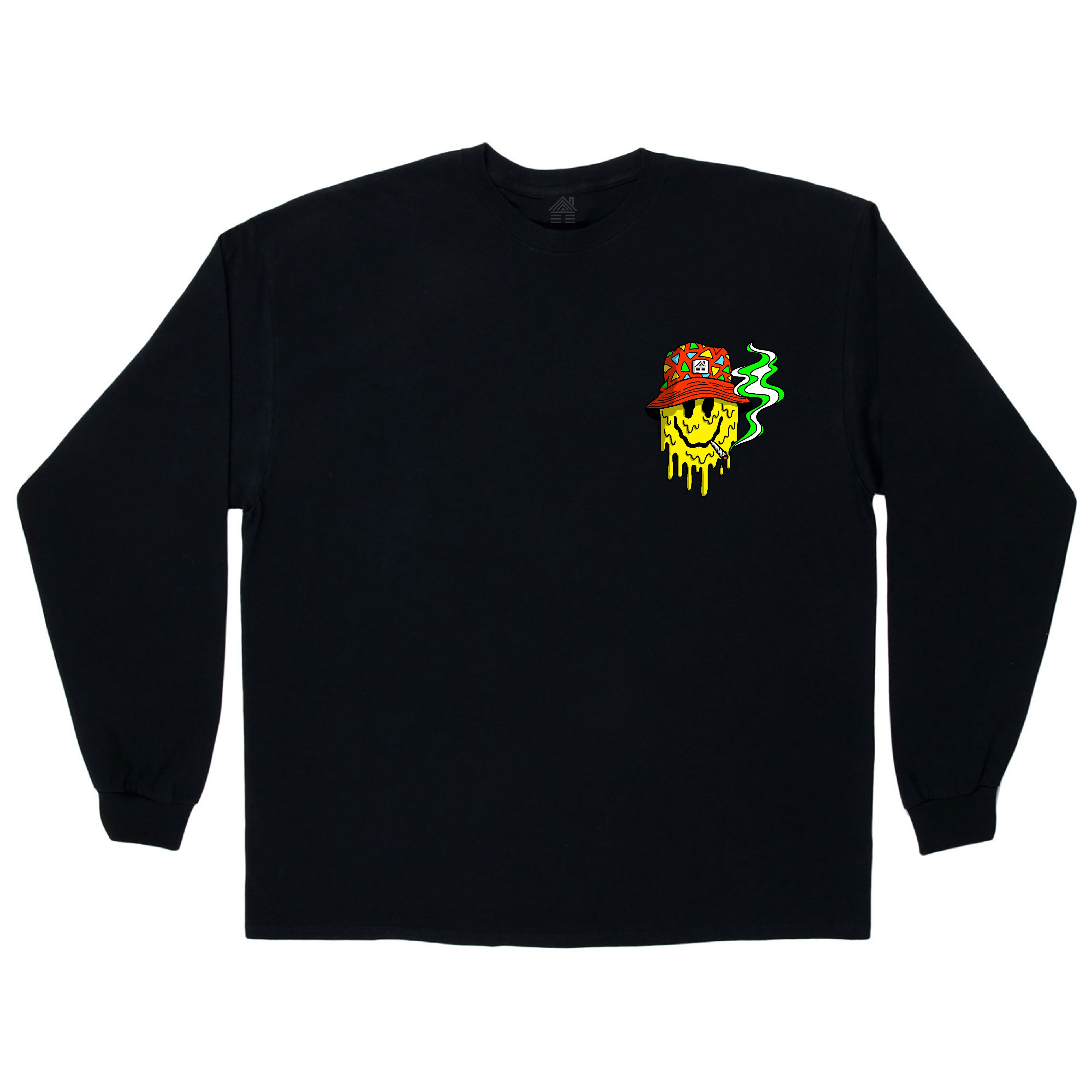 Stoney Smiley Long Sleeve - BLACK