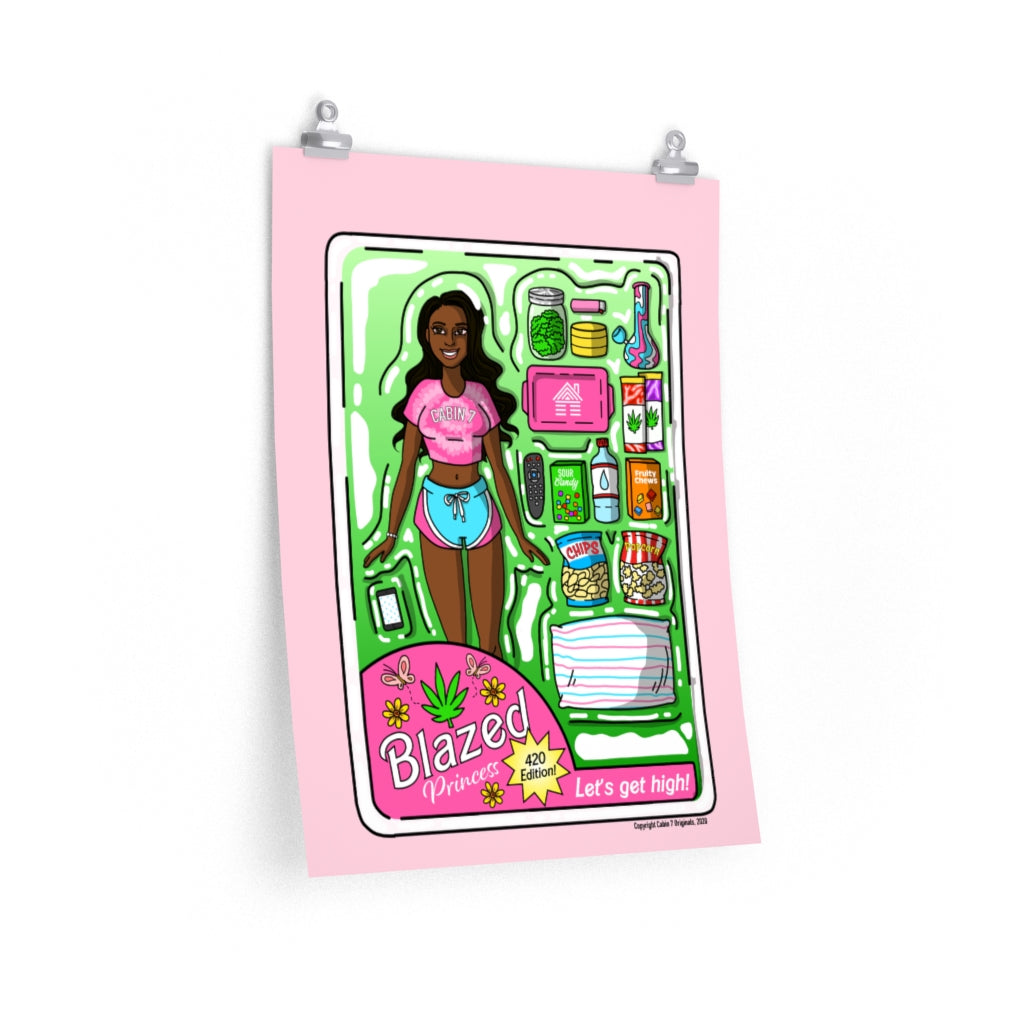 "Black Blazed Princess" Poster Print