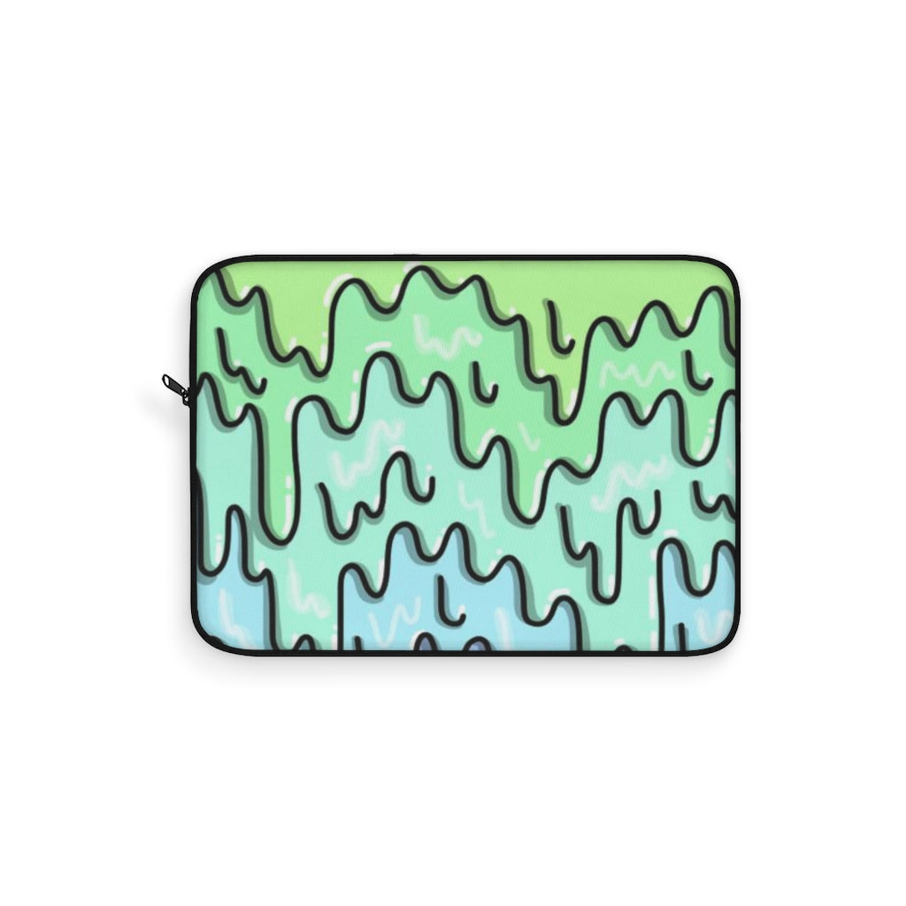 Mint & Aqua Slime Laptop Sleeve