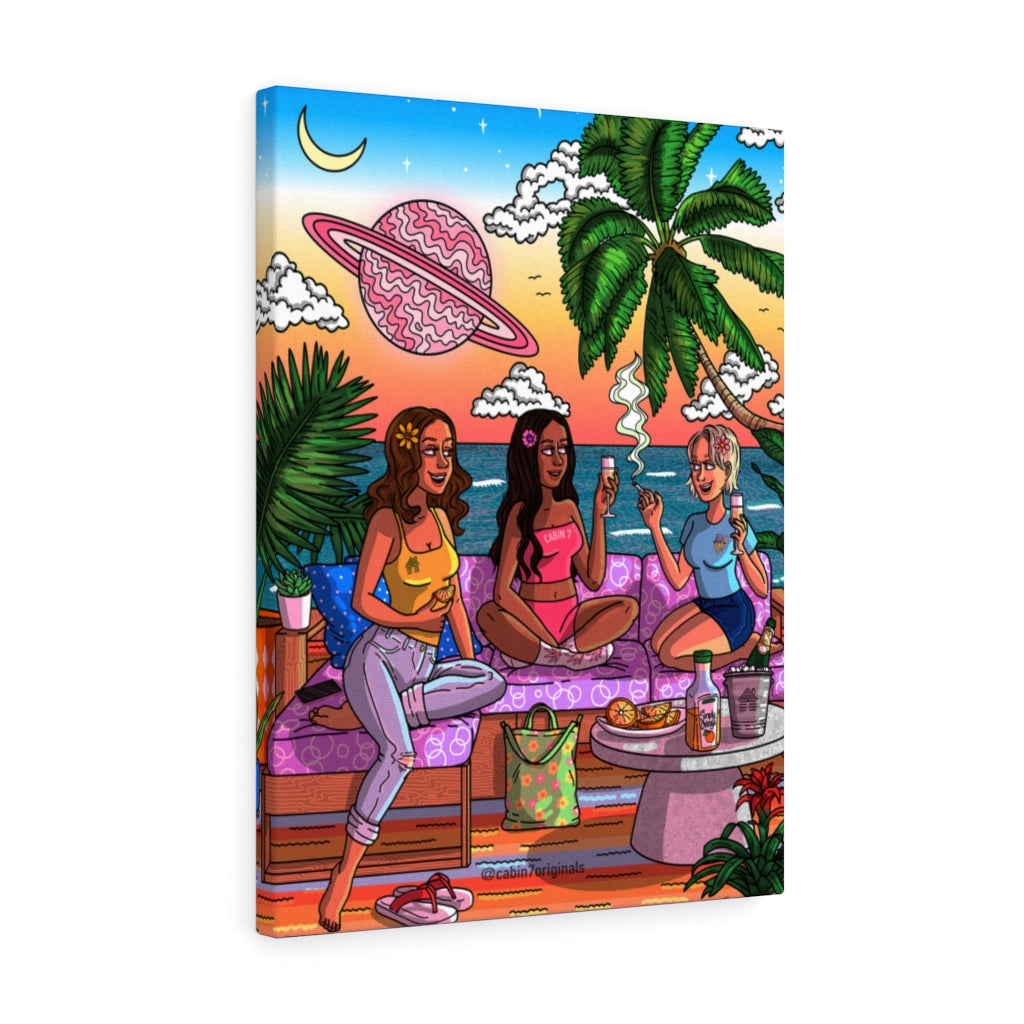 "Vacay Vibes" Canvas Print