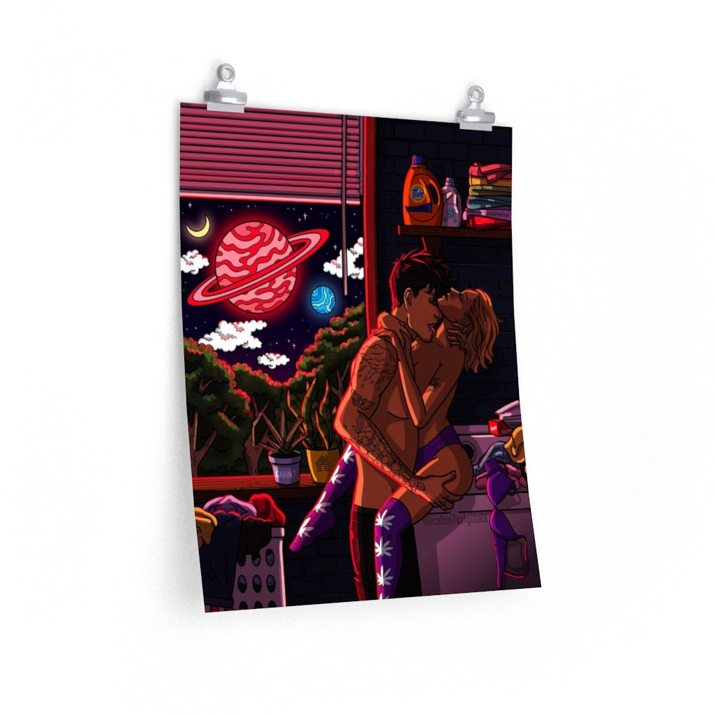 "Doing Laundry" Poster Print