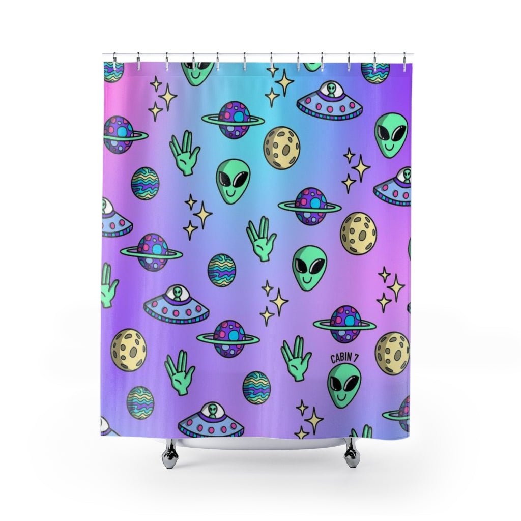 Aliens Shower Curtain