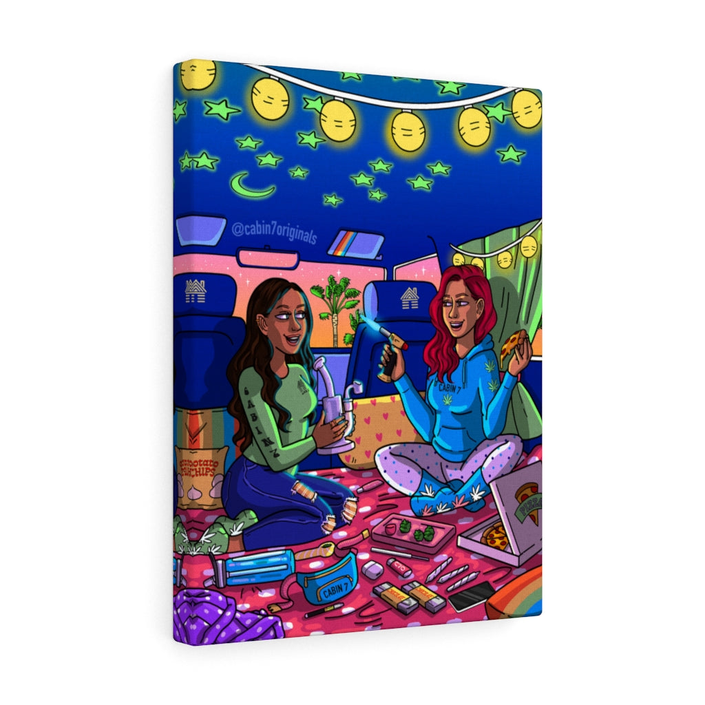 "Pizza & Dabs" Canvas Print