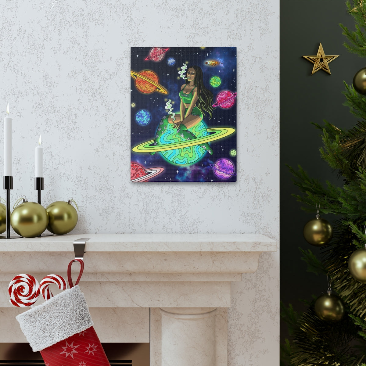 "Space Babe" Canvas Print
