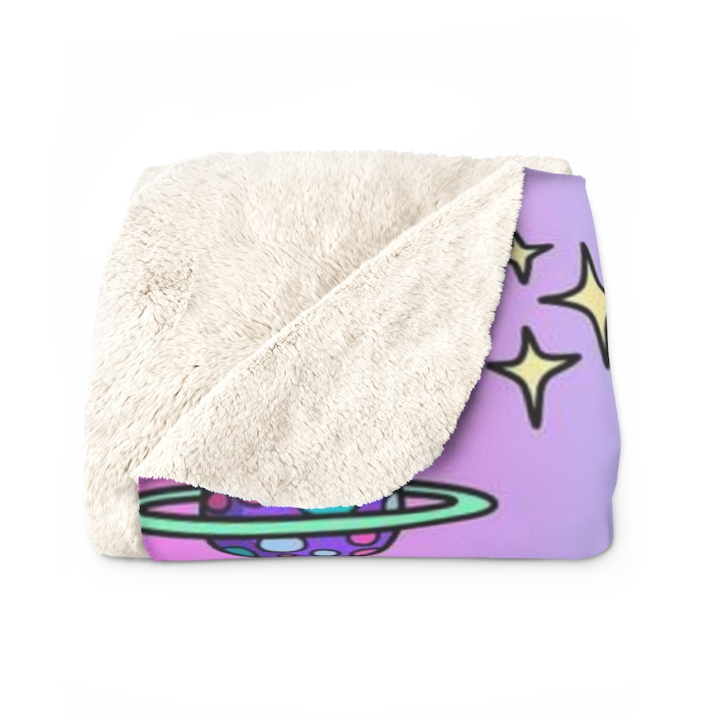 "Aliens" Sherpa Fleece Blanket