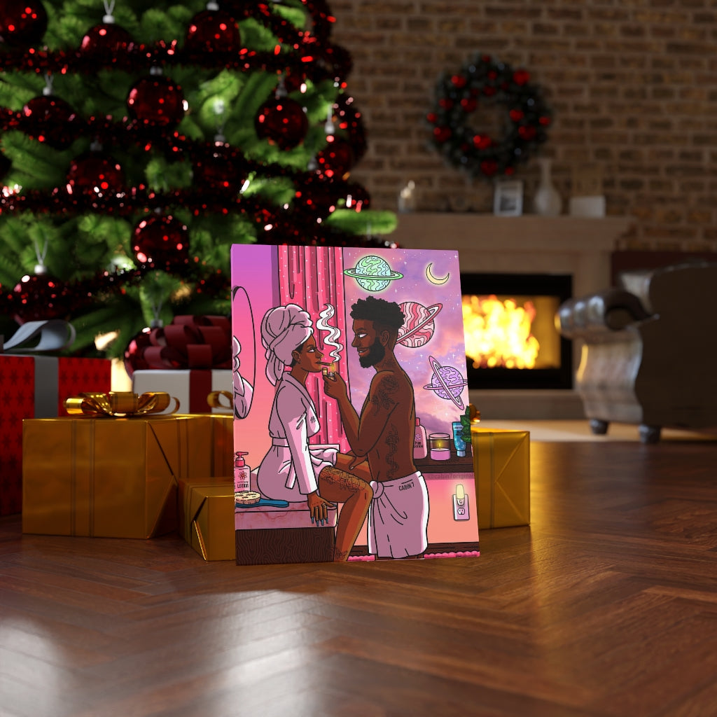 "Bath Time Blunt" Canvas Print