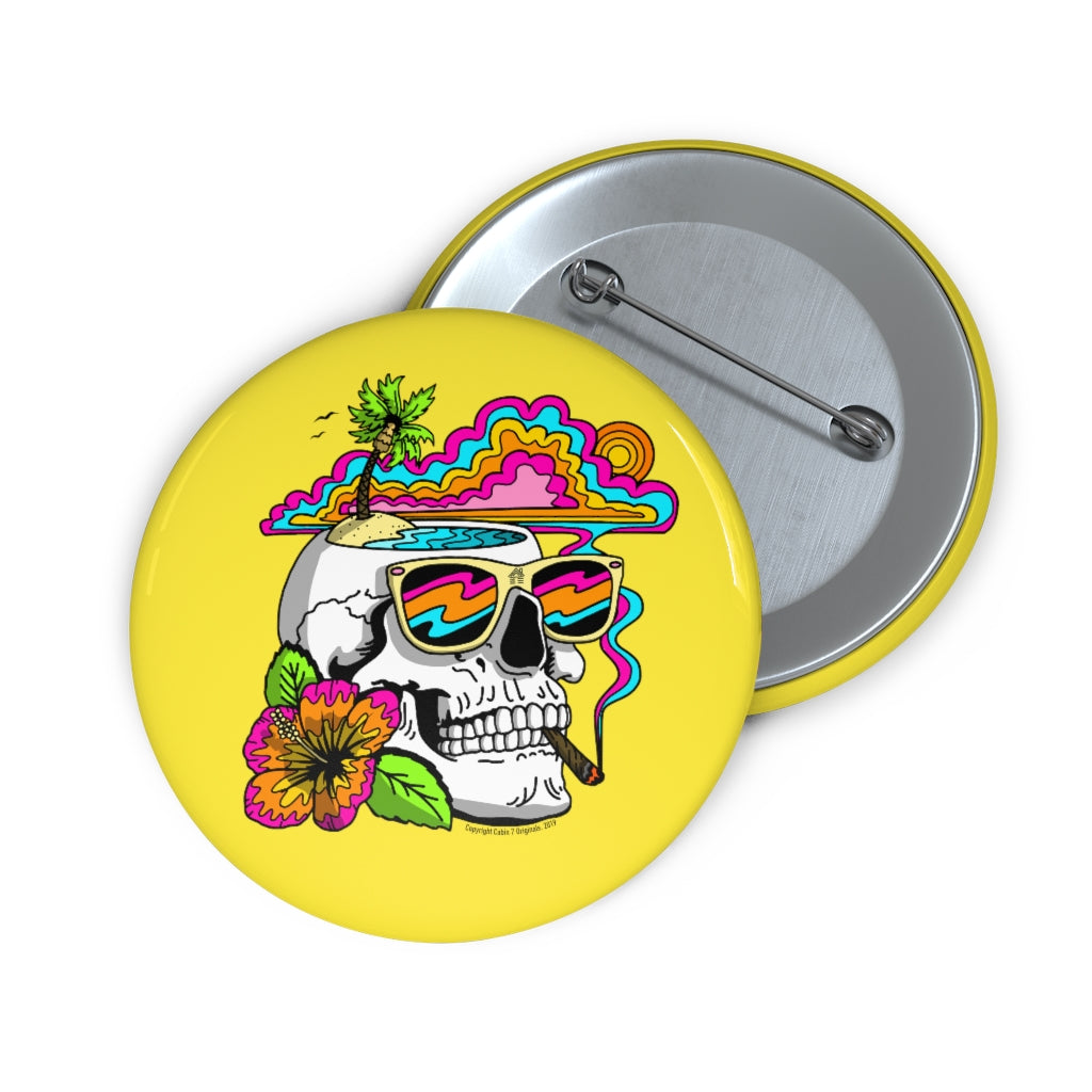 Summertime Skull Pin