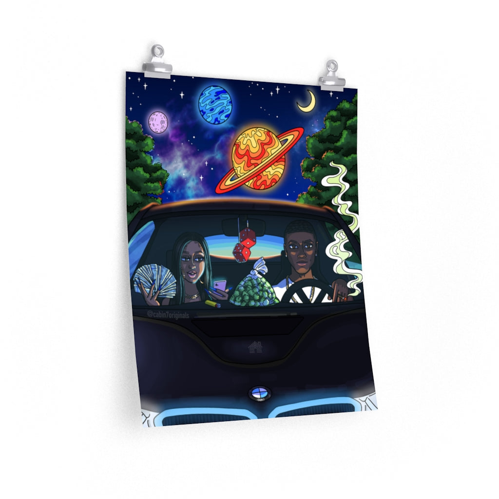 "Space Cruise" Poster Print
