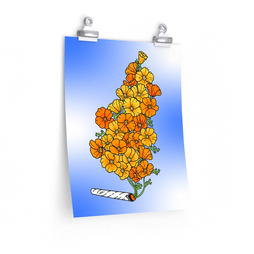"Golden Poppies" Poster Print