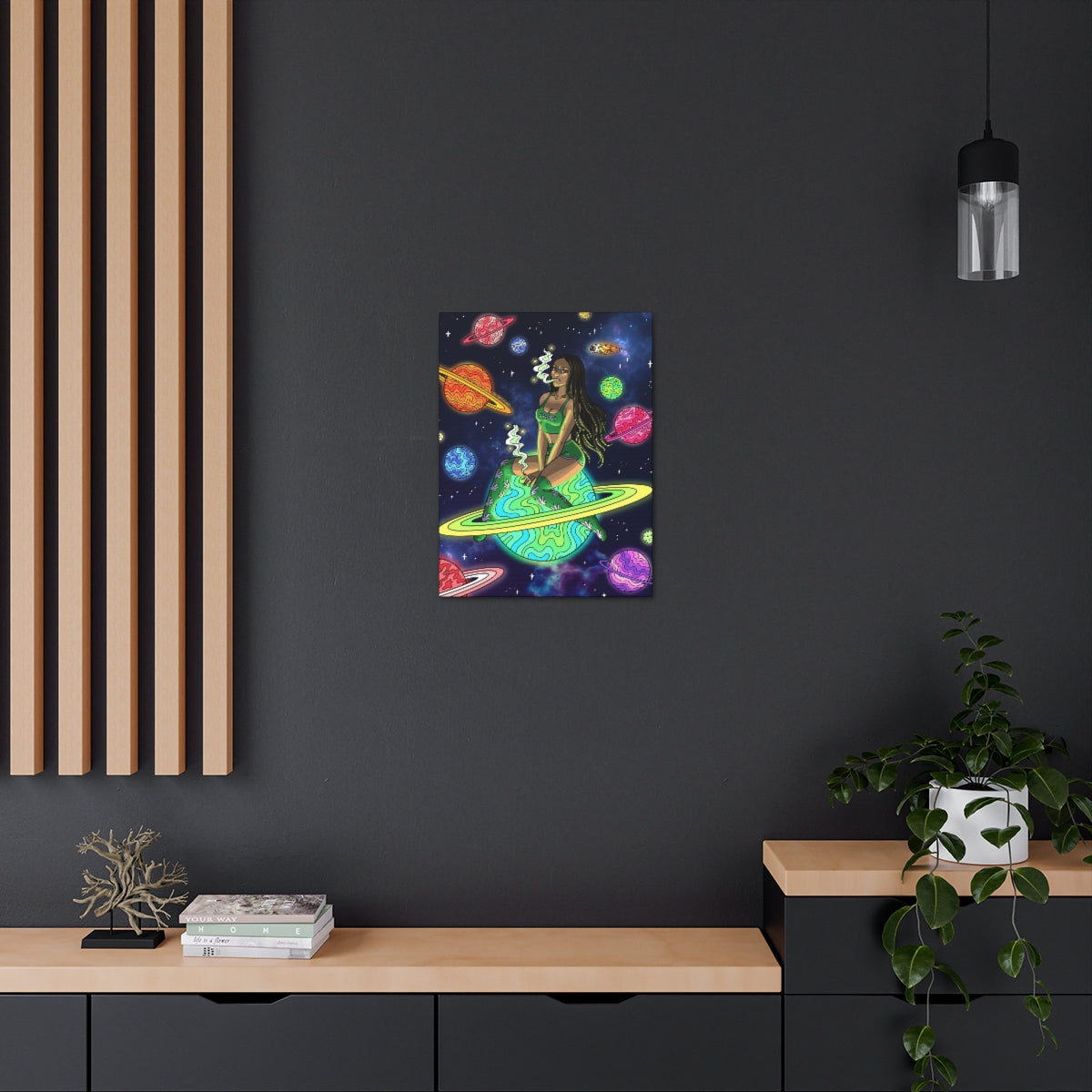 "Space Babe" Canvas Print