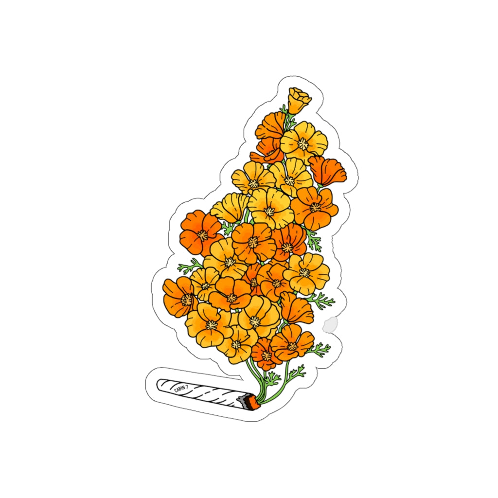 Golden Poppies Sticker