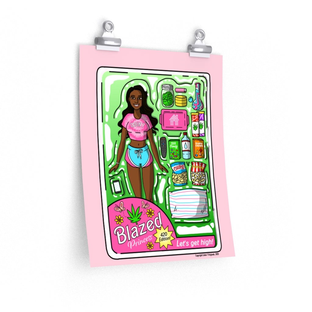 "Black Blazed Princess" Poster Print