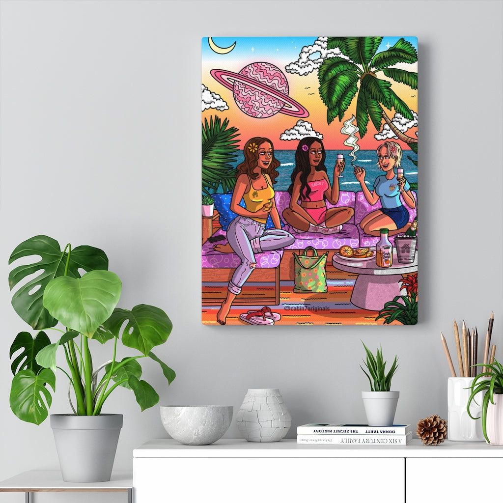 "Vacay Vibes" Canvas Print