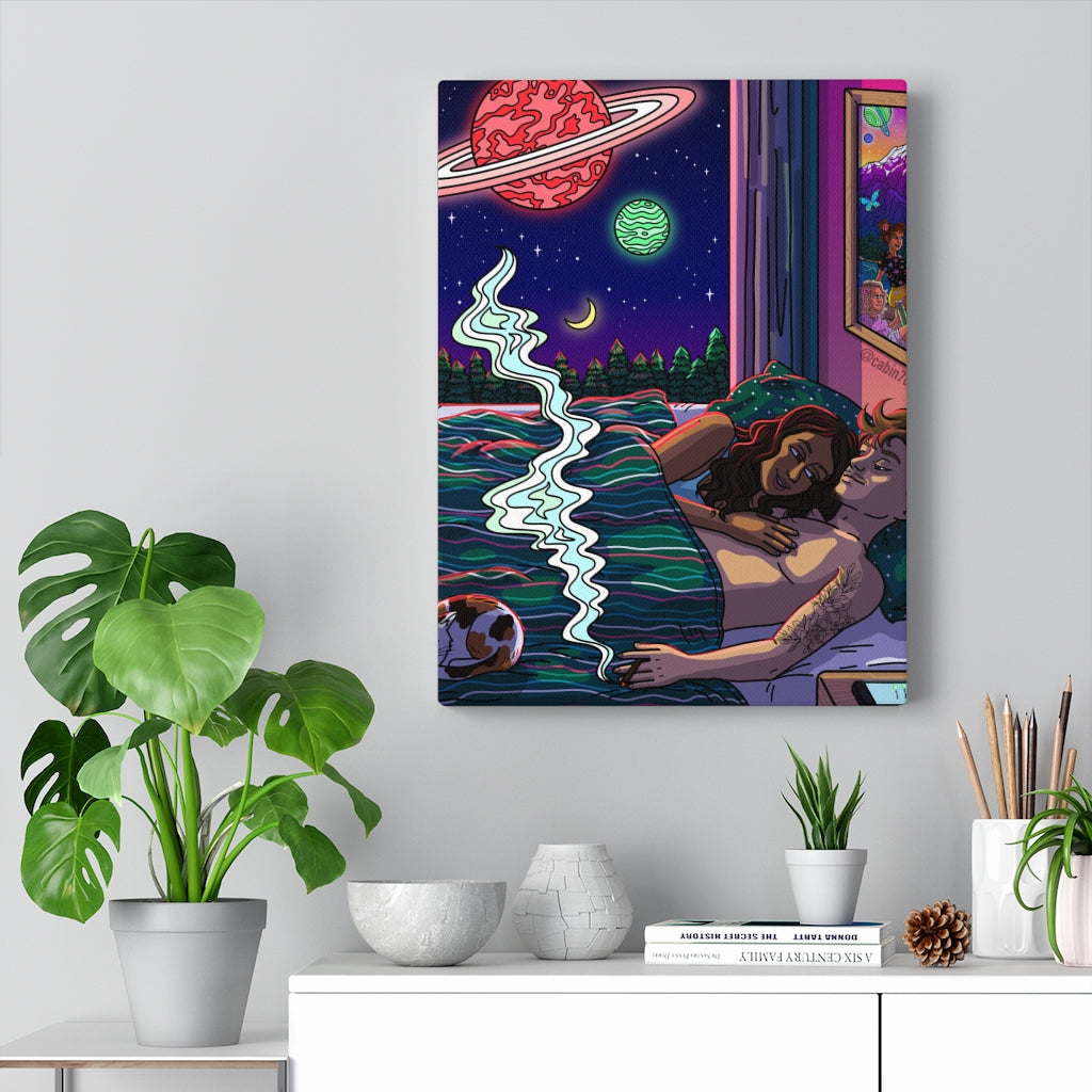 "Snuggle Season" Canvas Print