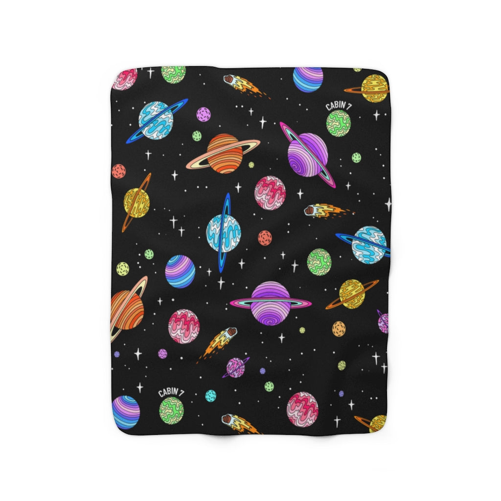 "Starry Sky" Sherpa Fleece Blanket