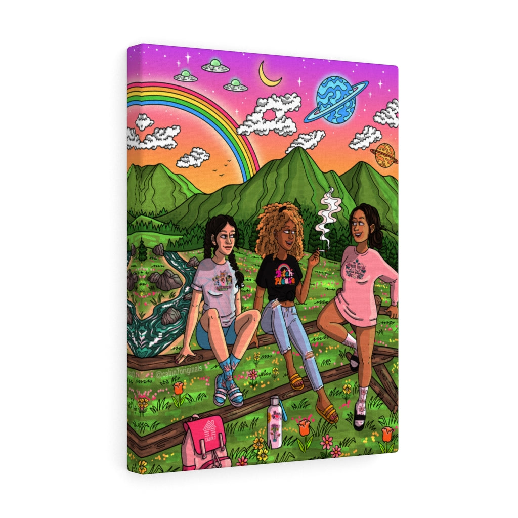 "Technicolor Meadow" Canvas Print