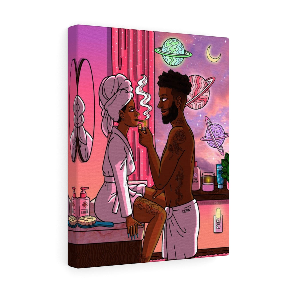 "Bath Time Blunt" Canvas Print