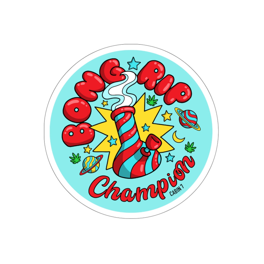 Bong Rip Champion Sticker