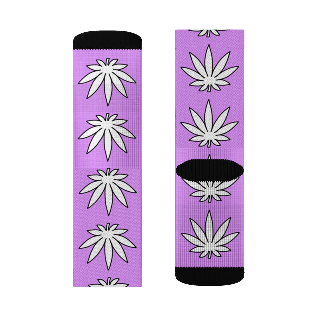 Lil' Leafy Socks - Amethyst
