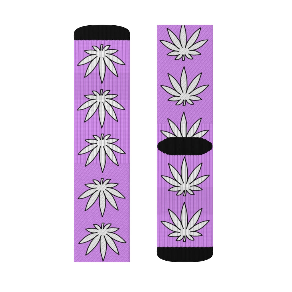 Lil' Leafy Socks - Amethyst